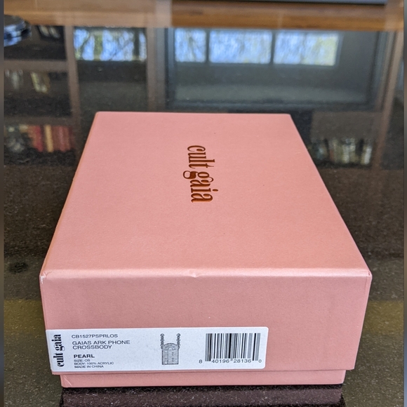 NIB Cult Gaia GAIA'S ARK PHONE Acrylic CROSSBODY Bag in Pearl-$248 - Picture 6 of 16